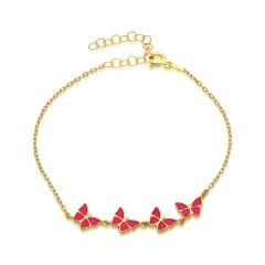 dörtlü kelebek bileziği