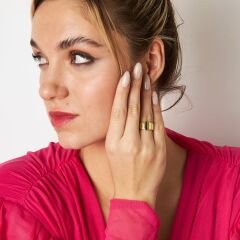 dikey çizgili halka