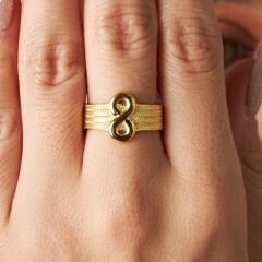 sonsuzluk detaylı söğüt yüzük