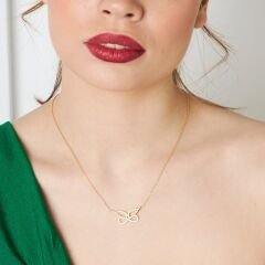 melek kanatlı sonsuzluk kolyesi