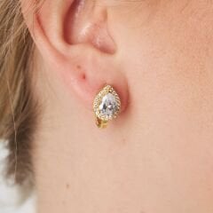 damla taşlı küpeler