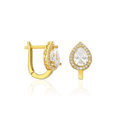 damla taşlı küpeler