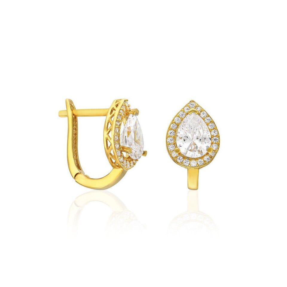 damla taşlı küpeler