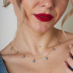 kötü göz damlası kolyesi