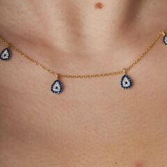 kötü göz damlası kolyesi