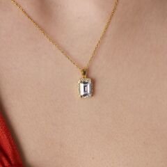 baget taşlı trend kolye