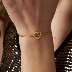 tondo kolye kavisli kalp bilezik