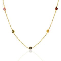 tifany-renkli-taşlı-zincir-kolye