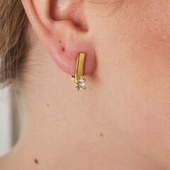 taşlı günlük küpeler