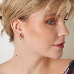 taşlı günlük küpeler