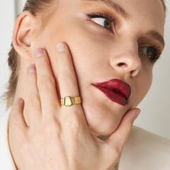 dört sıra klasik tokalı hasır yüzük