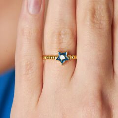 yıldız detaylı yüzük