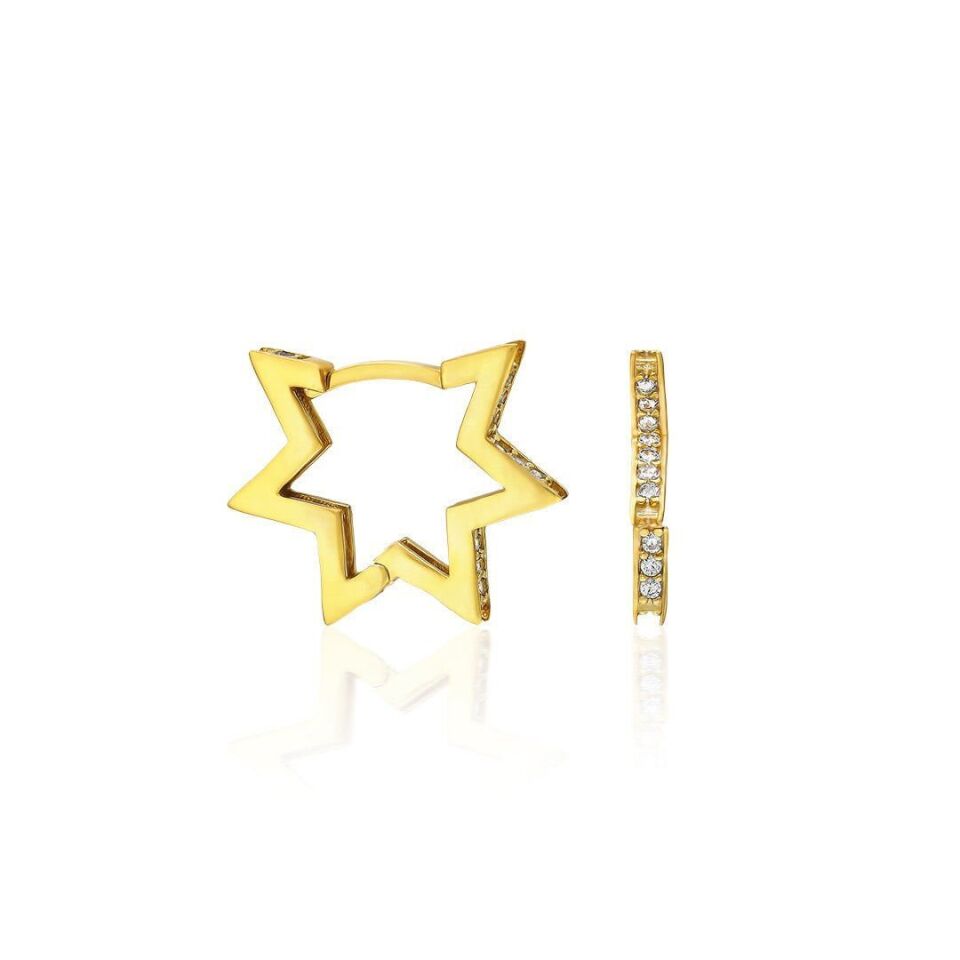 taşlı yıldız küpeler