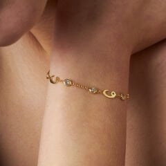 taş dalgalı bilezik