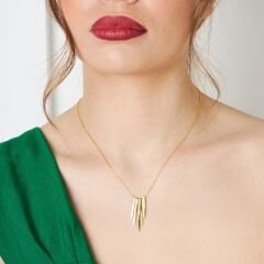 taşlı çubuk kolye