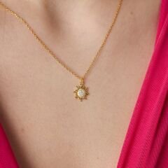 taşlı güneş kolyesi 1