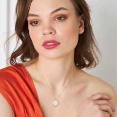 taşlı güneş kolyesi