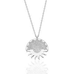 taşlı güneş kolyesi