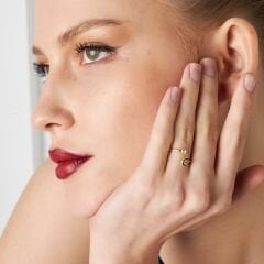 Bosem gözlü tektaş yüzük