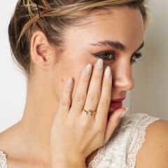 baget taşlı tektaş yüzük