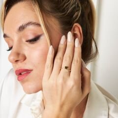 yalnız bükülmüş kalp yüzüğü