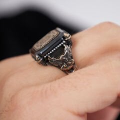 Süleyman Mührü Desenli Yüzük