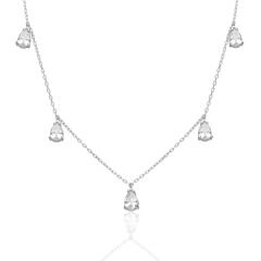 sıralı su damlası kolyesi