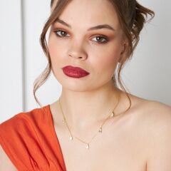 sıralı su damlası kolyesi