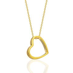 yanal kalp kolye ucu