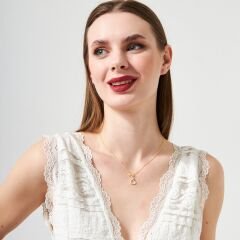 denizci kilidi kolye ucu kalp kolye