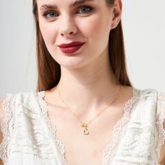 denizci kilidi kolye ucu kalp kolye