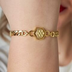 altıgen zincir bilezik