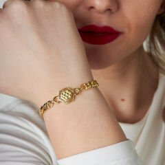 altıgen zincir bilezik