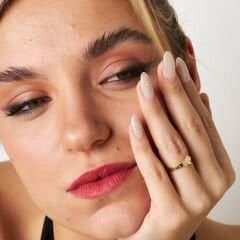 taşlı kelebek yüzük