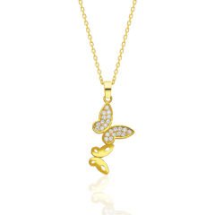 kelebek kolye - uçtan uca