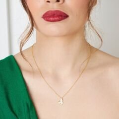 taşlı kelebek kolye