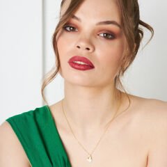 taşlı kelebek kolye