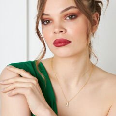 taşlı kelebek kolye