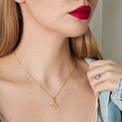 kelebek taşlı kolye