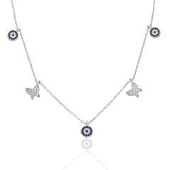 kelebek şans kolyesi