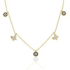 kelebek şans kolyesi