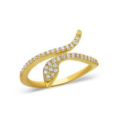 taşlı yılan yüzüğü