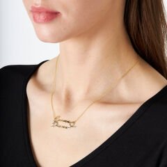 isim kolyesi - çift katmanlı isim kolyesi