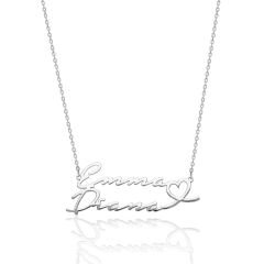 isim kolyesi - çift katmanlı isim kolyesi