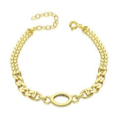 yuvarlak gurme zincir bilezik