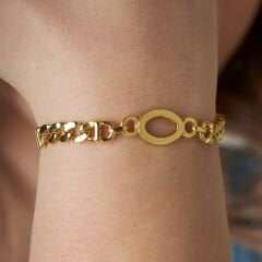 yuvarlak gurme zincir bilezik