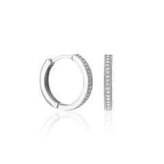 taşlı yuvarlak küpeler