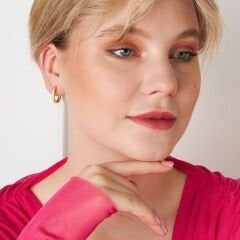 taşlı yuvarlak küpeler