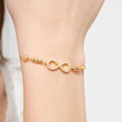 büyük taşlarla sonsuzluk bileziği