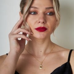 lale osmanlı monogram kolyesi